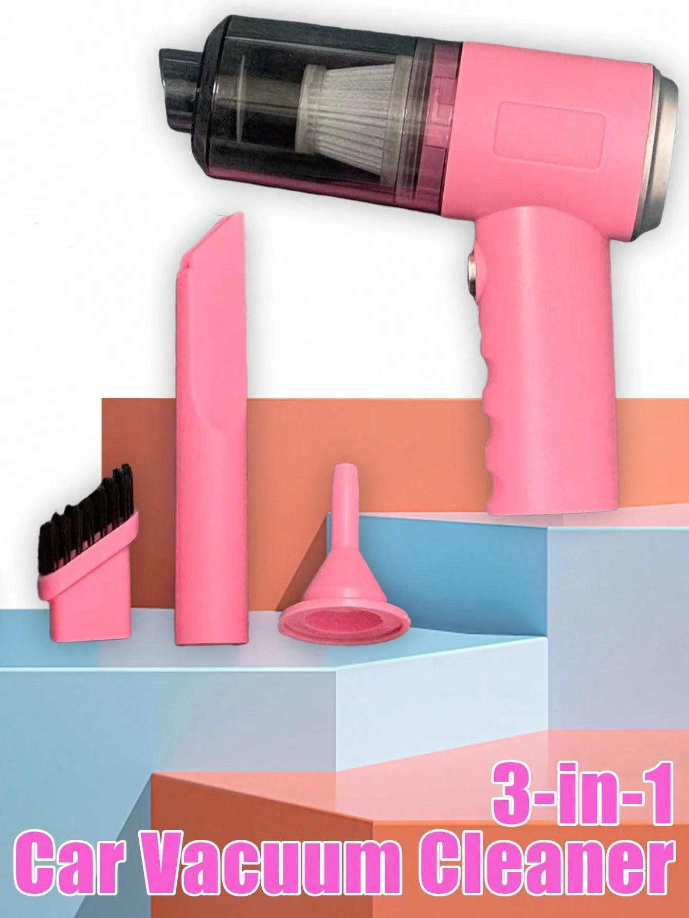 3 In 1 Integrated Suction And Blowing Vacuum Cleaner USB Charging Small Car Household Vacuum Cleaner - MANDOTOS
