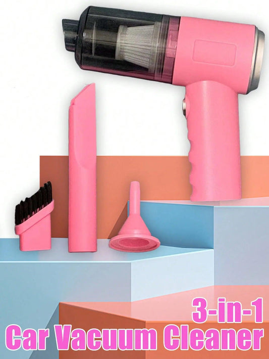3 In 1 Integrated Suction And Blowing Vacuum Cleaner USB Charging Small Car Household Vacuum Cleaner - MANDOTOS