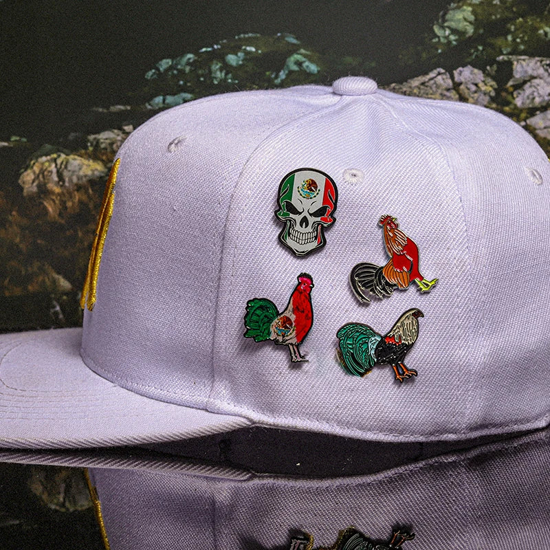 Mexico Flag Hat Pin Retro New Mexican Metal Badge Creative Era Enamel Brooch Baseball Cap Decorative Jewelry Gifts For Friends