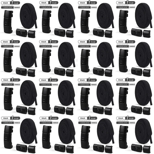 8mm No Tie Shoe Laces Press Lock Shoelaces Without Ties Elastic Laces Sneaker Kids Adult Widened Flat Shoelace for Shoes