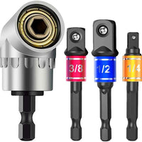 Impact Grade 105 Degree Angle Socket Adapter Power Hand Tool Part Driver Extension Set Screwdriver Holder Drill Nut Attachment