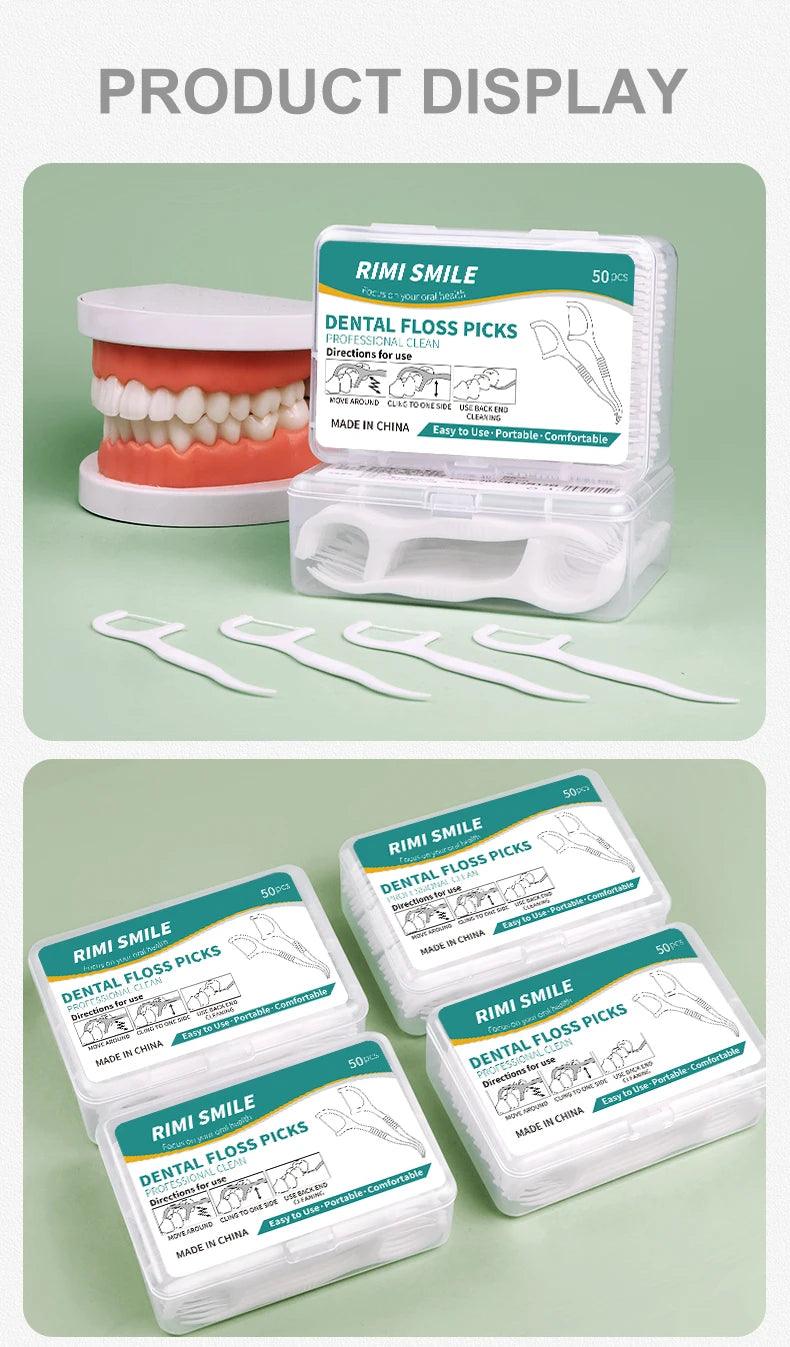 50/150/300/600/1000 PCS dental floss sticks oral care tools - MANDOTOS