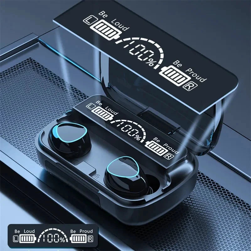M10 TWS Bluetooth Headphones 3500mAh Charging Box Wireless Earphones With Microphone 9D Stereo Sports Waterproof Earbuds Headset MANDOTOS
