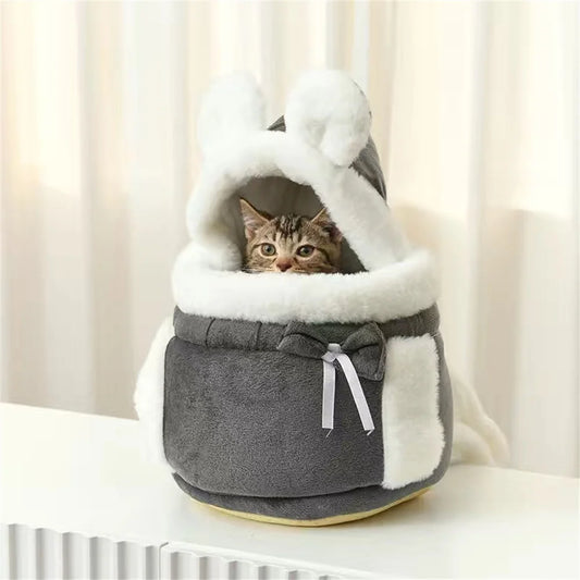 Outdoor Travel Chihuahua Puppy Dog Carrier Bacpack Winter Warm Pet Carrying Bags for Small Dogs Yorkshire Cat Nest mascotas Home - MANDOTOS