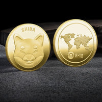Bitcoin BTC ETH ADA XLM SHIB DOGE XRP SOL DOT LINK LTC UNI Coin Physical Metal Crypto Currency Coin Collection with Plastic Case
