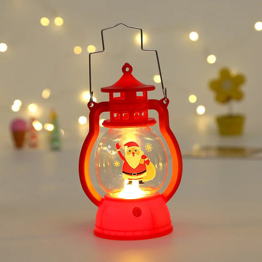 Halloween Hanging Pumpkin Lantern Light LED Ghost Lamp Candle Light Retro Small Oil Lamp Christmas Party Home Decor Horror Props - MANDOTOS
