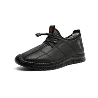 Winter men's boots are warm waterproof non slip thick walking boots, and oversized work shoes for men aged 38-48 platform boots