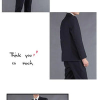 Casual Two-Piece Suit for Men Business Professional Youthful Style Cotton Spring Summer Autumn Wear Double-Cuffed Office Appr...