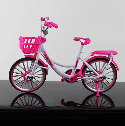 New 1:8 Mini Alloy Racing Bicycle Diecast Model Metal Mountain Bike Pocket Portable Simulation Collection Gift Toy For Childrens