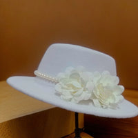 Elegant Women s Vintage Style Wool Fedora Hat with Bowknot Accent for Wedding Bridal Shower Tea Party and Derby Day