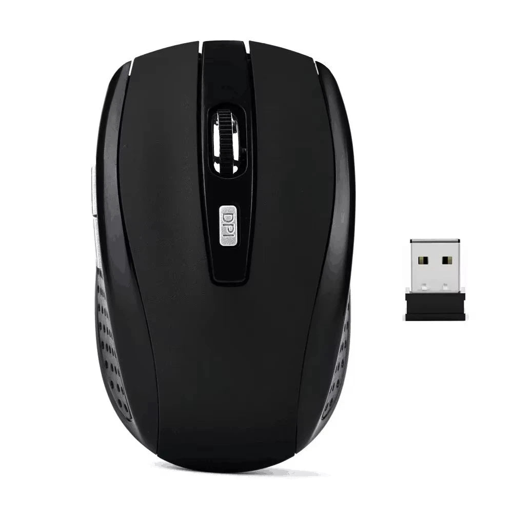 2.4G Wireless Mouse Bluetooth Mouse Ergonomic 800/1200/1600DPI 6 Mute Buttons Mouse For MacBook Tablet Laptops Computer PC MANDOTOS