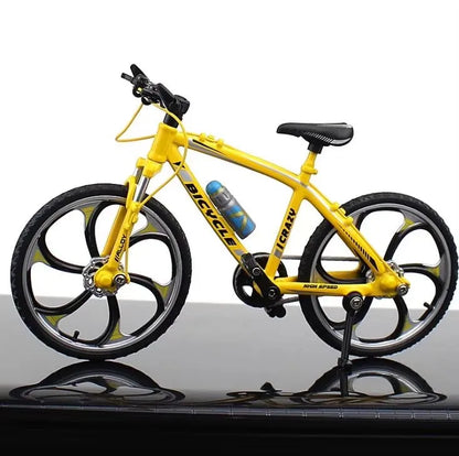 New 1:8 Mini Alloy Racing Bicycle Diecast Model Metal Mountain Bike Pocket Portable Simulation Collection Gift Toy For Childrens