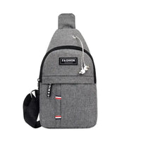 Men's fashionable, convenient, casual, waterproof, adjustable shoulder strap, large capacity waist bag suitable for outdoor acti - MANDOTOS