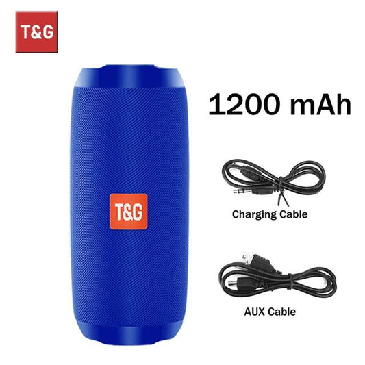 Bluetooth Speaker T&G TG117 Portable TWS Sound Box Waterproof Loudspeaker Outdoor Stereo Surround Speakers Support TF FM Radio - MANDOTOS