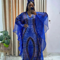 African Dresses for Women Traditional Africa Clothing Dashiki Ankara Outfits Gown Abayas Robe Muslim Kaftan Maxi Long Dress 2024