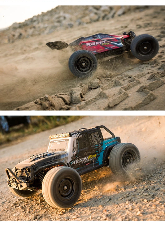 Teeggi 16101 /16102 PRO 1:16 High Speed RC Car With LED Light Drift 70KM/H 4WD RC Off-Road Car Monster Truck Toy For Kid Gifts - MANDOTOS