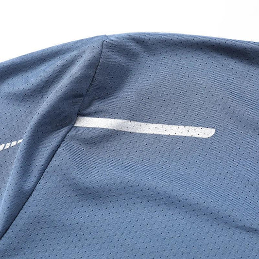 CHRLCK Men's Running Quick Drying T-shirts Breathable Hiking Fishing Tees Soft Elasticity Outdoor Sports Short Shirt Summer - MANDOTOS