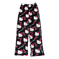 Y2K Hello Kitty Pajamas Pants Sanrio Anime Women's Pajama Pants Cartoon Couple Home Sleepwear Trousers Leisure Home Clothing MANDOTOS