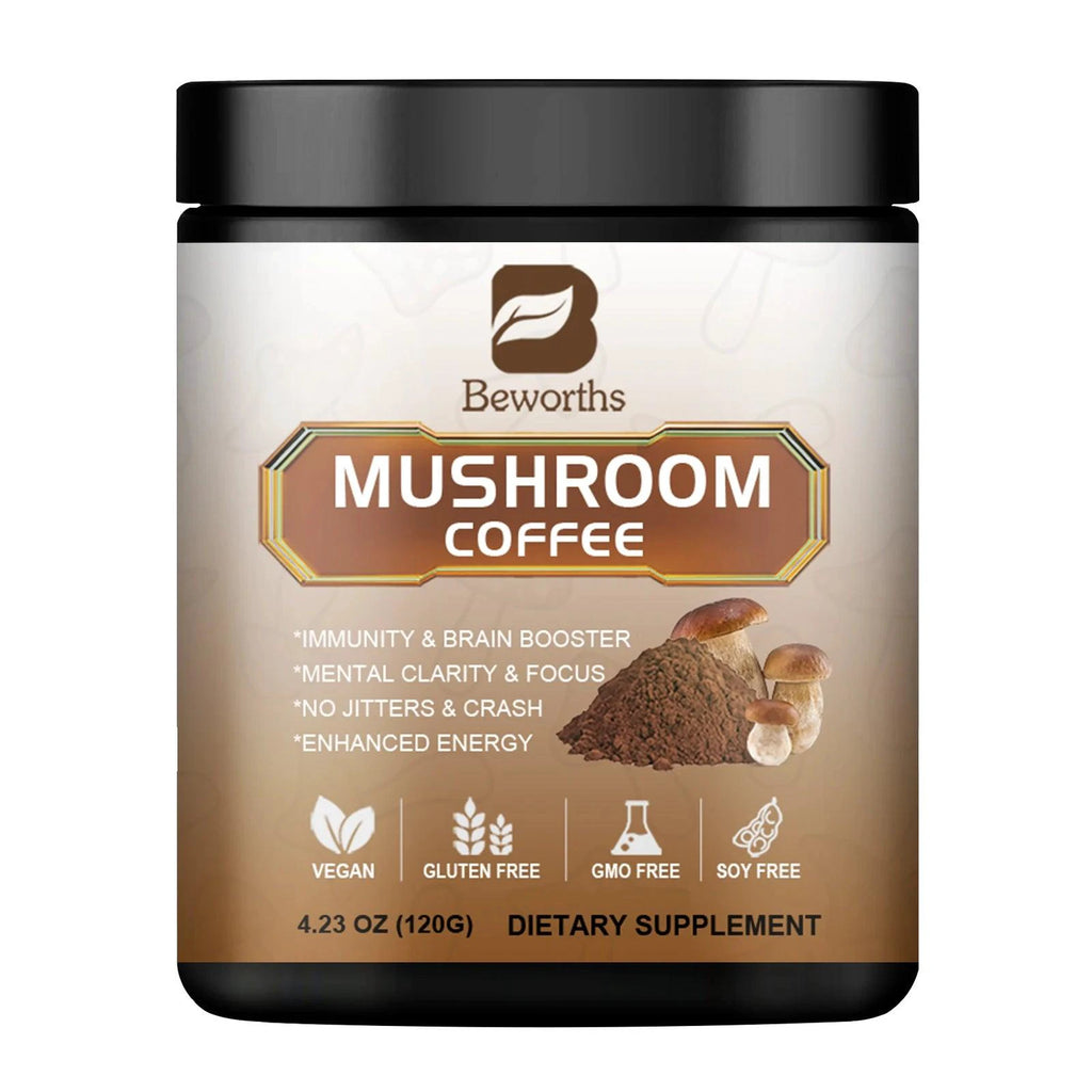 Mushroom Coffee - 10 Mushroom Extract Blend for Energy & Immunity - MANDOTOS