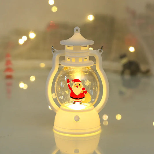 Halloween Hanging Pumpkin Lantern Light LED Ghost Lamp Candle Light Retro Small Oil Lamp Christmas Party Home Decor Horror Props - MANDOTOS