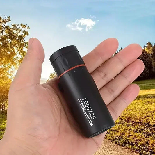 Mini Portable 2000x25 HD Monocular Telescope Mobile Phone Telescope with Holder Camping Hunting Birdwatching Telescope