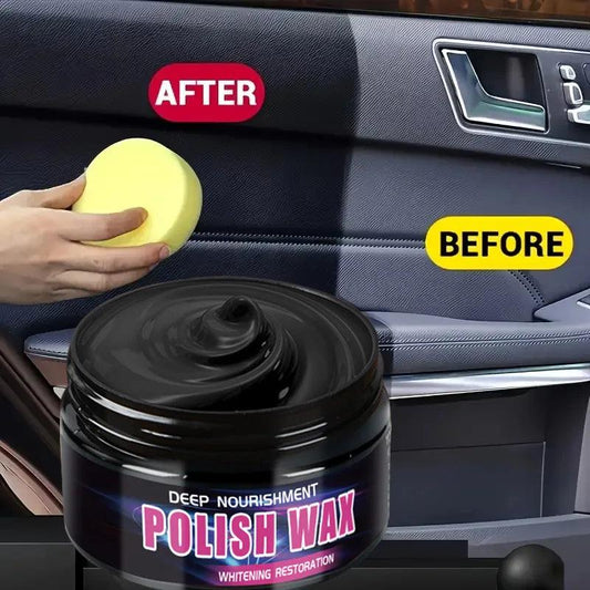 Universal Leather and Plastic Repair Polishing Wax - Automotive interior reconditioning cream for leather/plastic/rubber care - MANDOTOS