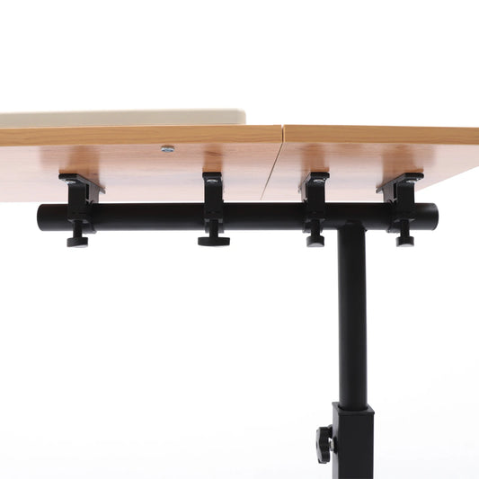 Adjustable Height Laptop Desk Rolling Cart Table Stand Movable Computer Table Sofa Side Tables - MANDOTOS