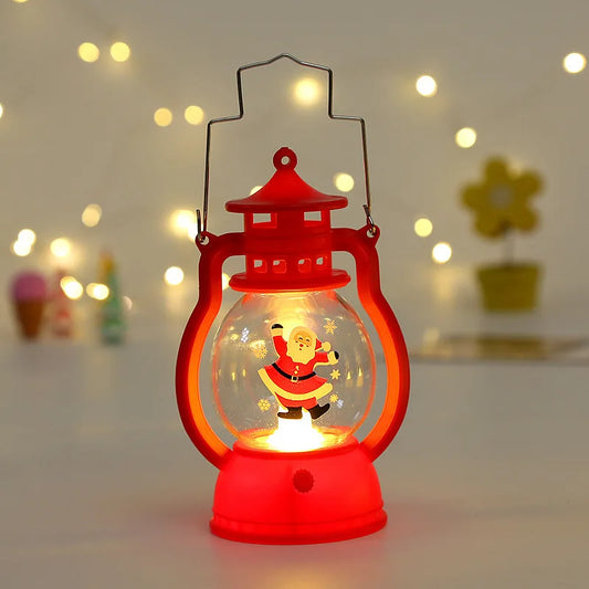 Halloween Hanging Pumpkin Lantern Light LED Ghost Lamp Candle Light Retro Small Oil Lamp Christmas Party Home Decor Horror Props - MANDOTOS