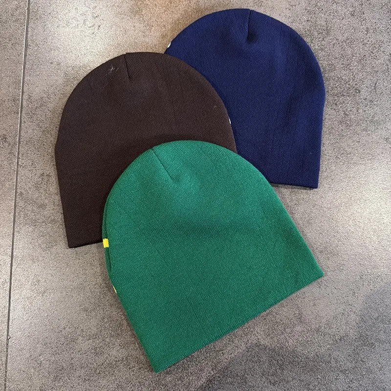 Tree Frog Print Beanie Men Women, Stretchy Knit Skull Cap for Outdoor Sports, Casual Streetwear, Unisex Cuffed Winter Hat