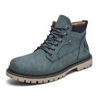 Handmade Men Boots Ankle Winter Leather Shoes Autumn Outdoor Hiking Boots Sneakers Hombres Botas High Top Footwear Anti Slip MANDOTOS