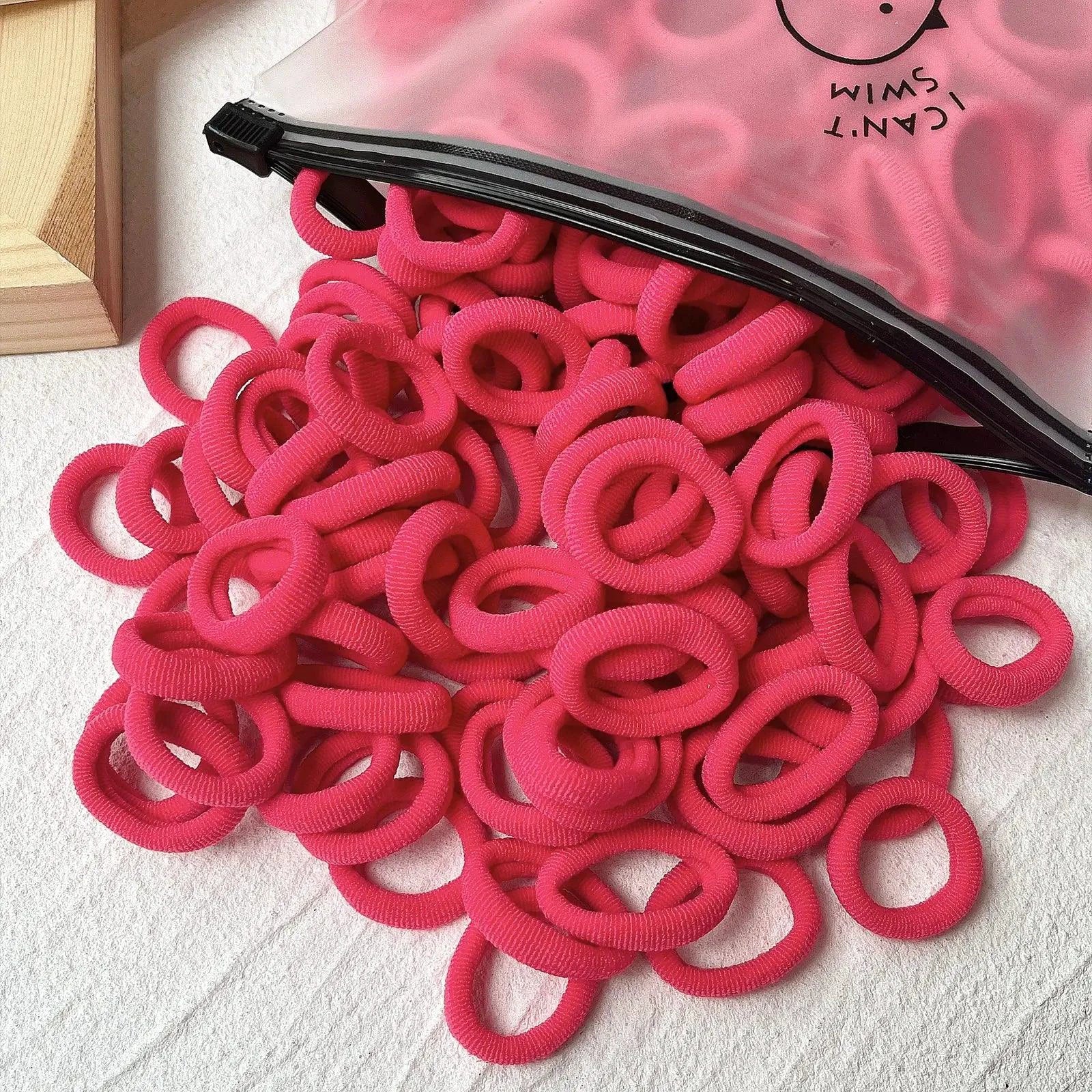 20/50pcs Kids Elastic Hair Bands Girls Sweets Scrunchie Rubber Band for Children Hair Ties Clips Headband Baby Hair Accessories - MANDOTOS