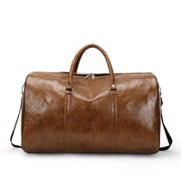Travel Bag For Men Pu Leather Shoulder Bag Big Capacity Tote Bags For Women Fashion New Duffle Crossbody Bag Sports Pack luggage MANDOTOS