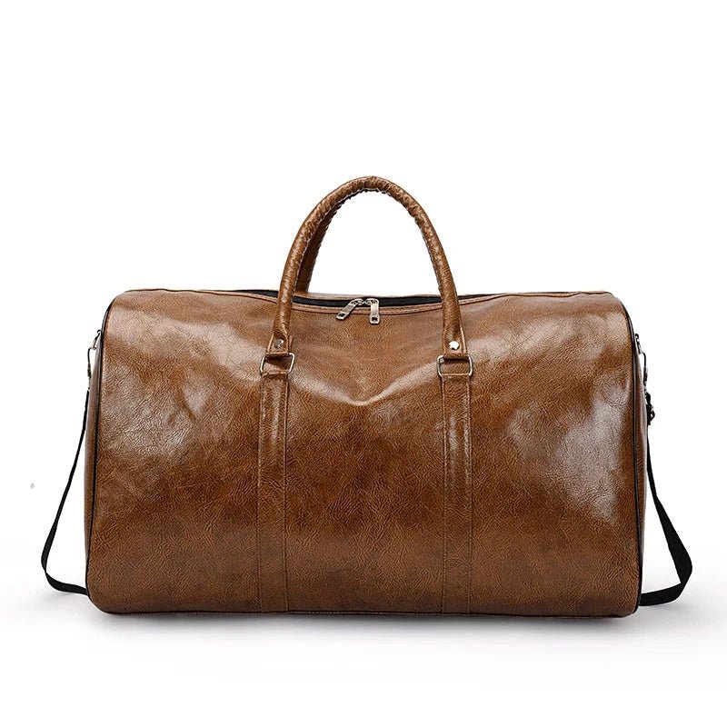 Travel Bag For Men Pu Leather Shoulder Bag Big Capacity Tote Bags For Women Fashion New Duffle Crossbody Bag Sports Pack luggage MANDOTOS
