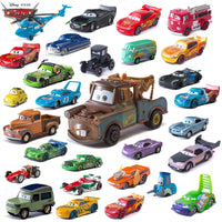 Cars Disney Pixar Cars Lightning McQueen Mater Jackson Storm The King Mater 1:55 Metal Alloy Car Toy Model Toys Children Gifts