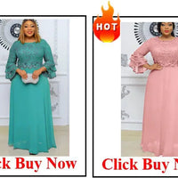 Customized Elegant Dress Women for Wedding Party Summer Autumn African V-neck Long Sleeve Evening Long Maxi Dress Gowns Africa C