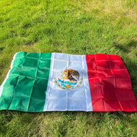 Mexico National flag 90X150cm polyester Hanging Printed Mex Mx Mexican National Flags Mexicanos Banner For Decoration