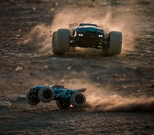 Teeggi 16101 /16102 PRO 1:16 High Speed RC Car With LED Light Drift 70KM/H 4WD RC Off-Road Car Monster Truck Toy For Kid Gifts - MANDOTOS