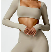 Sports Long sleeved Women Outdoor Running Gym Fitness Wear T-shirt Long sleeved Yoga Shirt Gym Push Up Workout Single Piece Top