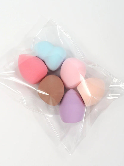 Medium Size Beauty Sponge Set Random Color and Shape Foundation Mixing Puff Liquid Cream Powder 6 12 24 36 60 Pieces - MANDOTOS