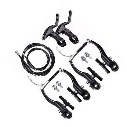 Bike Front Rear V Brakes Front Rear Caliper Set Brake Cycling Kit for MTB BMX Folding Road Mountain Bicycle Bikes Brake Set