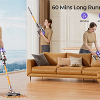 Laresar V7 500W 50KPA Suction Power Cordless Vacuum Cleaner  Handheld smart Home appliance Removable Battery Dust Cup