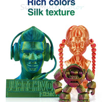 Multicolor Filament Bicolor Silk PLA 2Color for 3D Printing Plastic 3D Printer Materials 1.75mm Spool No Bubble High quailty