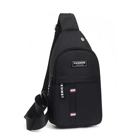 Men's fashionable, convenient, casual, waterproof, adjustable shoulder strap, large capacity waist bag suitable for outdoor acti - MANDOTOS