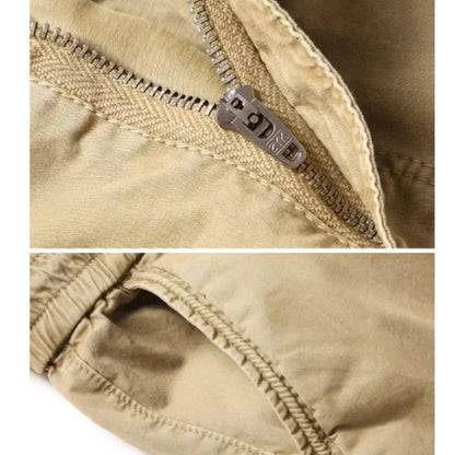 Mandotos Cargo Pants for Men Cotton Full Length Tactical Military Cargo Trousers Gray - MANDOTOS