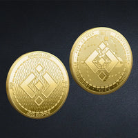 Bitcoin BTC ETH ADA XLM SHIB DOGE XRP SOL DOT LINK LTC UNI Coin Physical Metal Crypto Currency Coin Collection with Plastic Case