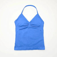 NCLAGEN Impact Longline Strappy Top Sports Yoga Vest Women's Fitness Tank Top Gym Beautiful Open Back Bra Running Workout Halter NCLAGEN Official Store