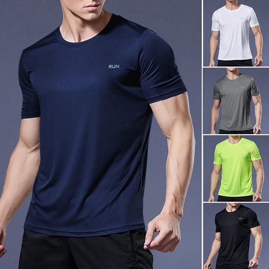 Running Shirts Soccer Shirts Men's Jersey Sportswear Mens Jogging T-Shirts Quick Dry Compression Sport T-Shirt Fitness Gym - MANDOTOS