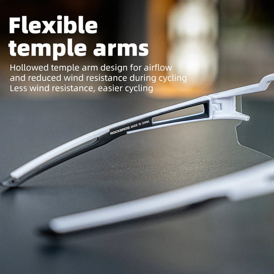 ROCKBROS Cycling Glasses Photochromic Polarized Lens Bike Glasses UV400 Protection Eyewear Sunglasses MTB Road Bicycle Goggles - MANDOTOS