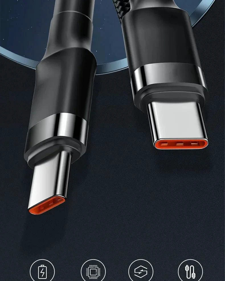 PD 120W Super Charging For Samsung S24 S23 USB C TO USB Type C Cable For iPhone 15 Plus Pro Max Xiaomi 11 4.0 Quick Fast Charger - MANDOTOS