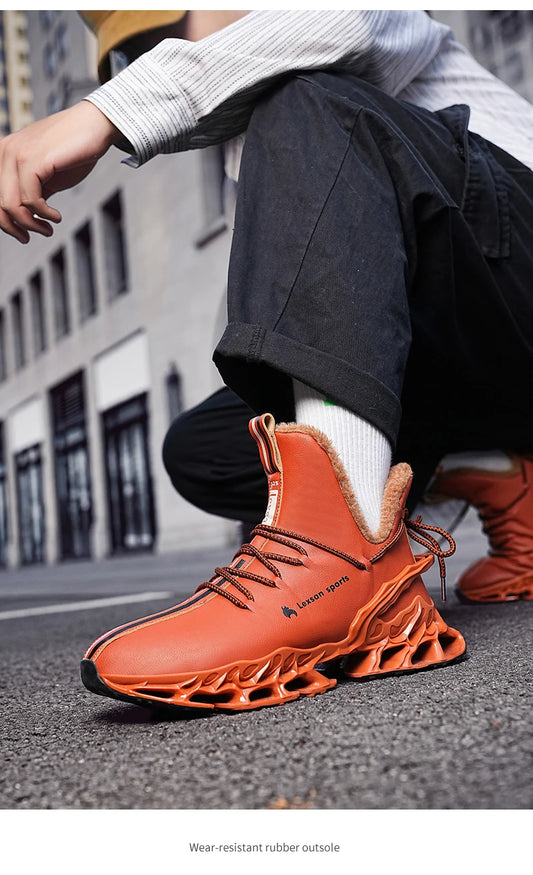 men boots 2024 New Winter Slippers Warm Men Shoes Waterproof Non-Slip Plush Sneakers Male tenis shoes Boots Men Sneakers Winter